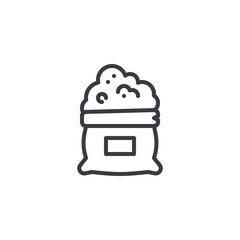 Soil Bag line icon