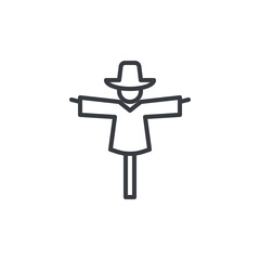 Scarecrow line icon