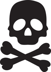 Crossbones icons design. Skull and bones design.