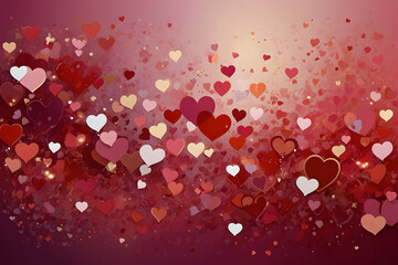 Obraz premium A vibrant and elegant Valentine’s Day wallpaper, banner and valentines themed background