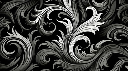 Fototapeta premium Elegant thai seamless pattern with classic line thai traditional design artistic background modern viewpoint