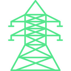 Power Line icon single vector illustration