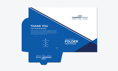 Minimalist modern simple Professional and unique Creative Modern File Folder template Business File Folder design For Company