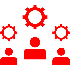 Multiple Cogwheels icon single vector illustration