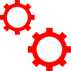 Cogwheel icon single vector illustration