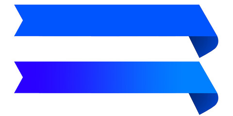 Fototapeta premium blue ribbon, ribbon with gradient, label blue, blue label