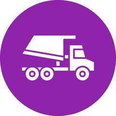 Tipper icon single vector illustration
