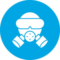 Gas Mask icon single vector illustration