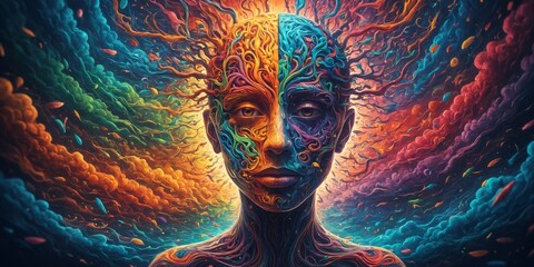 mental health colorful content 
