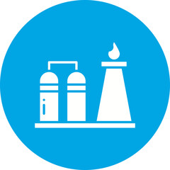 Refinery icon single vector illustration