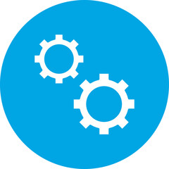 Cogwheel icon single vector illustration