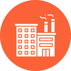Factory II icon single vector illustration