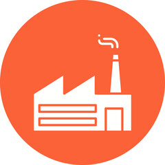 Factory I icon single vector illustration