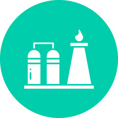 Refinery icon single vector illustration