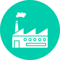 Factory III icon single vector illustration