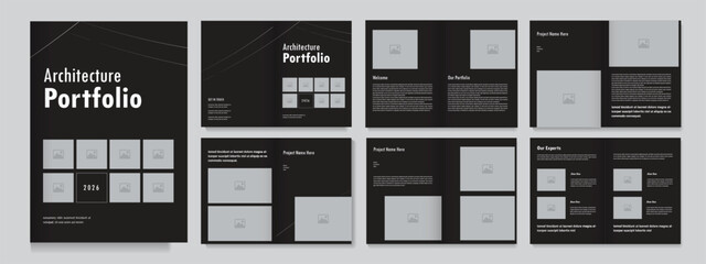 architecture portfolio design architecture portfolio real estate brochure template design layout