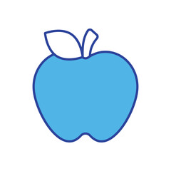 Apple icon isolated on a white background. Vector illustration.