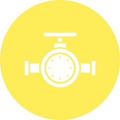 Valve II icon single vector illustration