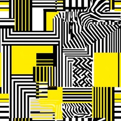 Abstract geometric pattern design, vibrant color blocks, dynamic lines, artistic graphic background, for digital art