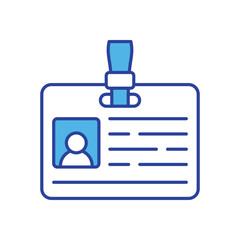 Student Id Card icon isolated on a white background. Vector illustration.