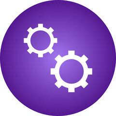 Cogwheel icon single vector illustration
