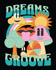 Dreams Groove - Ready to Use Graphic Design Illustration