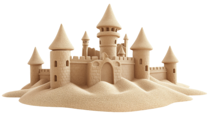 castle on white background