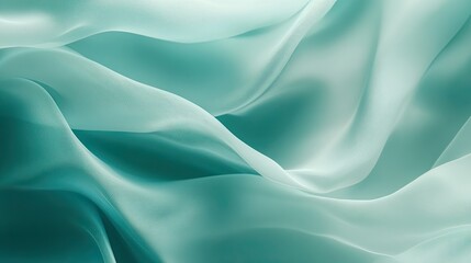 Obraz premium Smooth gradient background blending teal, green, and blue tones, creating a calm and minimalistic design for versatile use