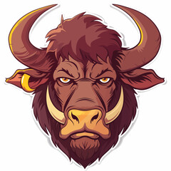 Fototapeta premium Head of bull. Mascot