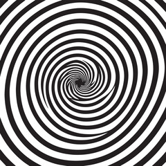 Naklejka premium Hypnosis spiral swirling comic background vector on white background.