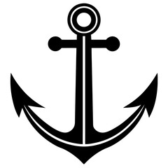 Anchor icon vector on white background