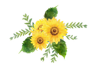 ひまわりのイラスト