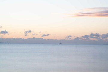 優しい朝の野蒜海岸