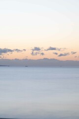 優しい朝の野蒜海岸