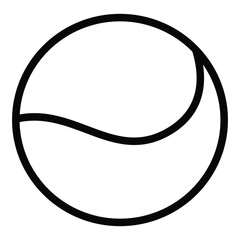 Tennis ball. Icon .Tennis ball icon vector logo design flat style. Tennis Ball icon vector design template on white background.