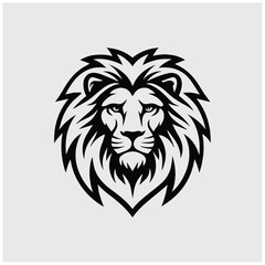 Fierce Lion Head Logo for Branding and Mascots
