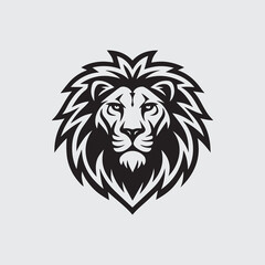 Fierce Lion Head Logo for Branding and Mascots
