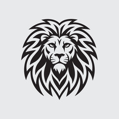 Fierce Lion Head Logo for Branding and Mascots
