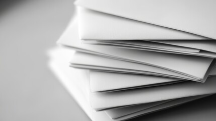 Stack of white envelops