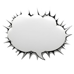 Creative speech bubble design digital art graphic elements abstract background unique perspective visual communication