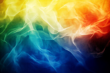 Fototapeta premium A colorful background with blue, yellow and red colors. The background is a mix of different colors and it looks like a painting