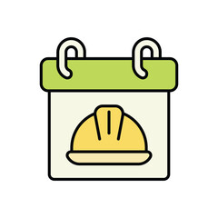 Calendar icon isolated on a white background. Vector illustration.