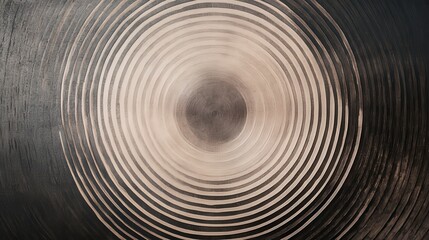 Fototapeta premium Abstract Concentric Circles Ripple Pattern in Beige and Brown Tones: A Mesmerizing Digital Art Piece