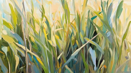 Dense green grass captured in natural light, emphasizing texture, depth, and organic beauty.