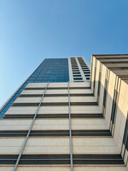 Fototapeta premium modern office building with sky