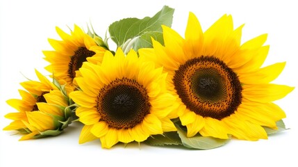 Obraz premium Sunflower isolated on white background