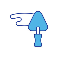 Trowel  icon isolated on a white background. Vector illustration.