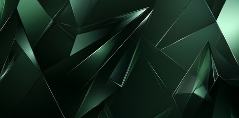 Abstract background, dark green gradient with light lines and shapes.