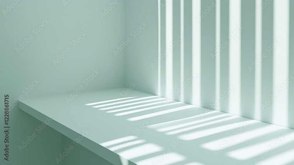 Fototapete gleaming sharp light scattered across a neutral surface, creating a luminous background for graphic 
