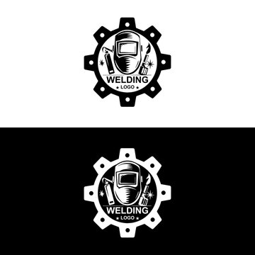 welding logo vector illustration, welding tool logo Welding service logo design, Welding company logo illustration vector design template